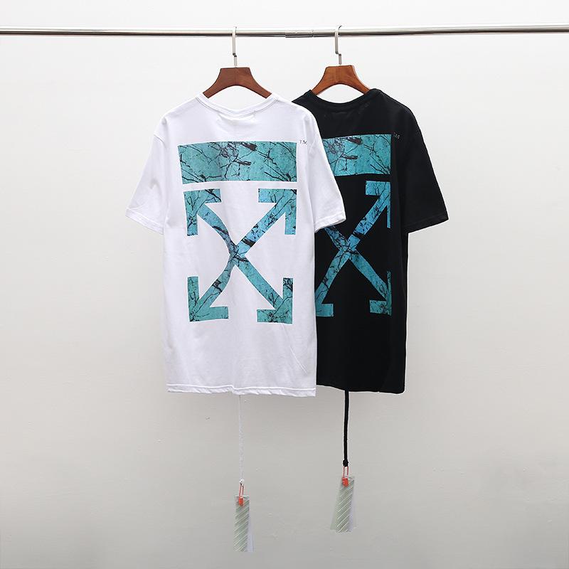 Off White T Shirt Summer Men'S And Women'S Short Sleeve Tshirt Large Size Men'S Top Owt