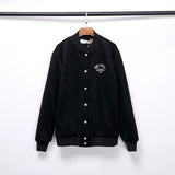 Off White Baseball Uniform Jacket Woolen Coat Men'S And Women'S Casual Owt