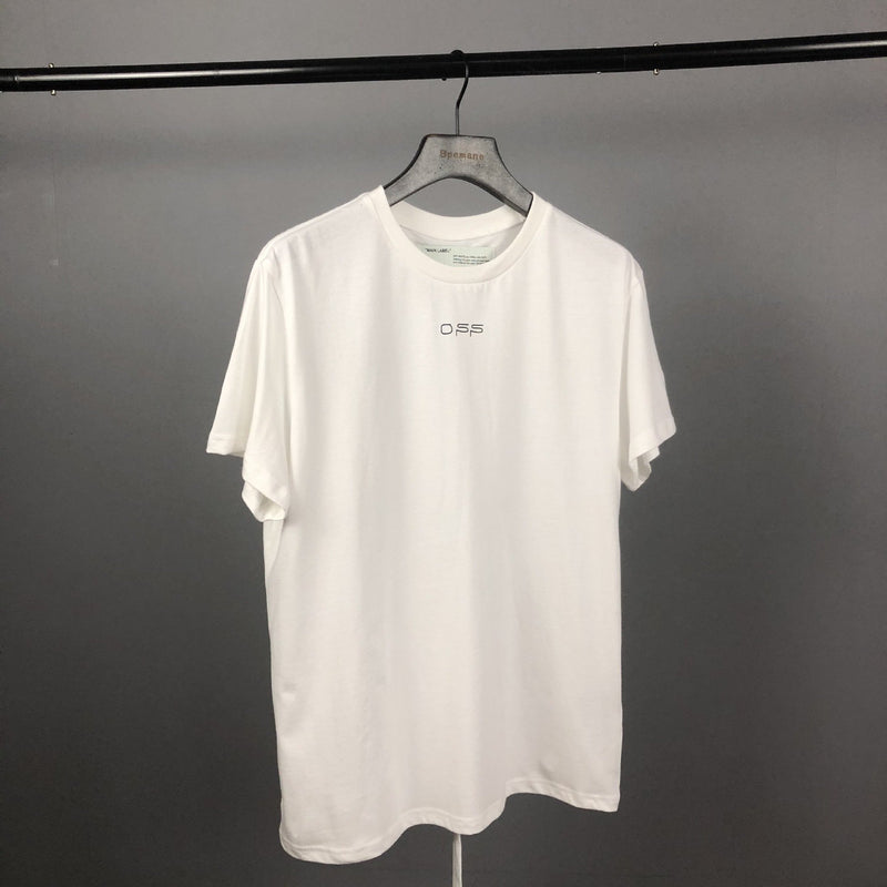 Off White T Shirt Ow Summer Men'S And Women'S Line Printed Short Sleeve Tshirt Owt
