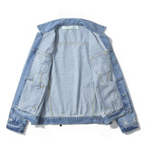 Off White Jacket Graffiti Denim Jacket Coat Casual Top Owt