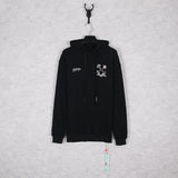 Off White Hoodie With Arrow Print Ow Autumn And Winter Loose Stitching Arrow Hooded Sweater Men And Women Couple Long Sleeve Owt
