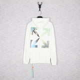 Off White Hoodie With Arrow Print Autumn And Winter Ow Hooded Sweater High Street Hoodie Plus Size Casual Men'S Clothing Owt