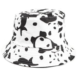 Bucket Hat Fishing Cap Cotton Print Fisherman Hat Casual Milk Sunscreen Sun-Proof Basin Hat