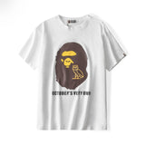 Bathing Ape T Shirt Ape Head Owl Printed T-shirt Short Sleeve Round Neck T-shirt