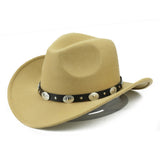 Black Cowboy Hat Vintage Top Hat Woolen Denim Hat
