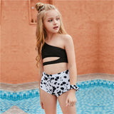 Children Swimsuit Sexy Cute High Waist Bikini Girl