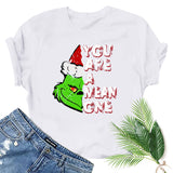 Men and Women Grinch Shirt Christmas Grinch Pattern T-shirt