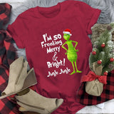 Men and Women Grinch Shirt Christmas Short Sleeve