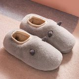 Cotton Slippers Autumn and Winter Plush Slippers Women's Winter Men's Indoor Couple Hair Cotton Slippers Men