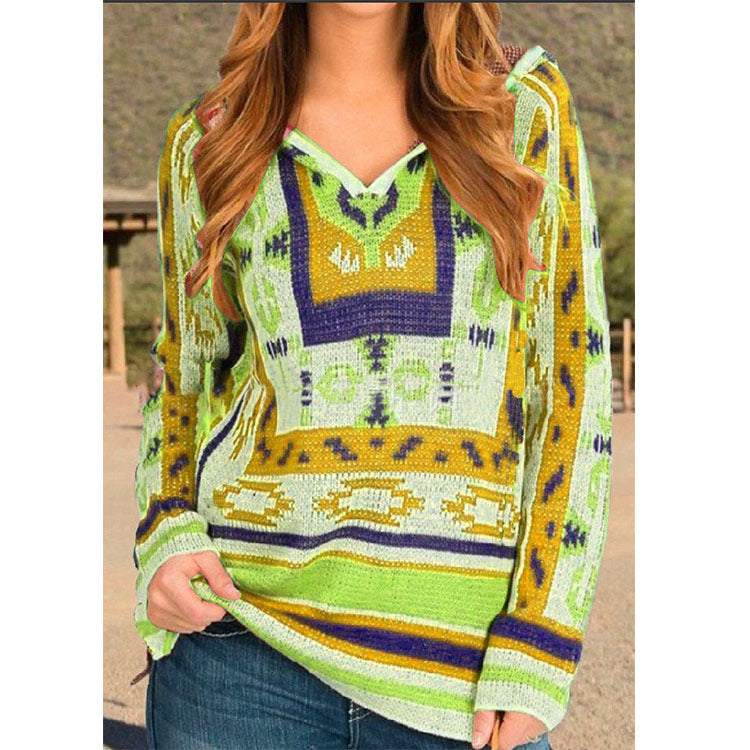 Romanian Gypsy Outfits Hooded Sweater Sweater for Women