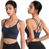 Underwear for Sweating Thin Strap Crossing Beauty Back Yoga Sports Bra