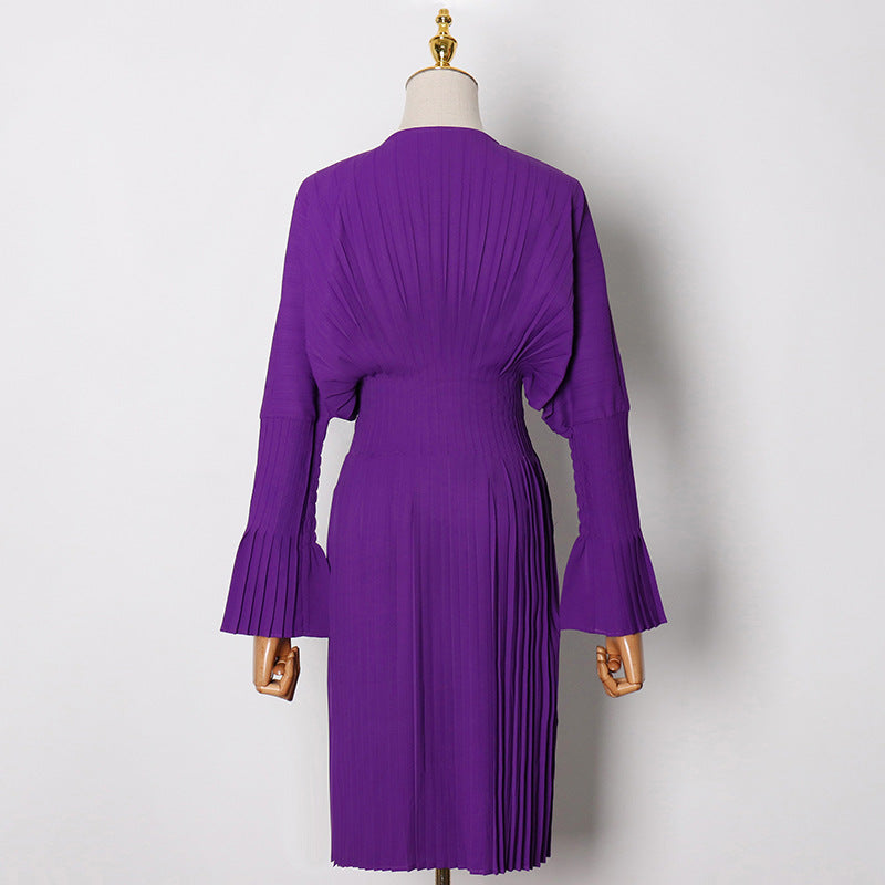 Mauve Dress Bridesmaid Spring V-neck Corset Short A- Line Dress for Women