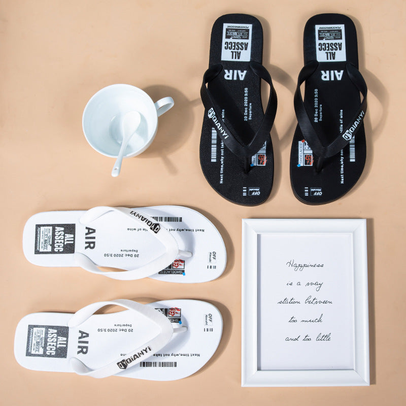 Men's Slides Non Slip Shoes Indoor Outdoor Men's Summer Outdoor Wear Beach Shoes