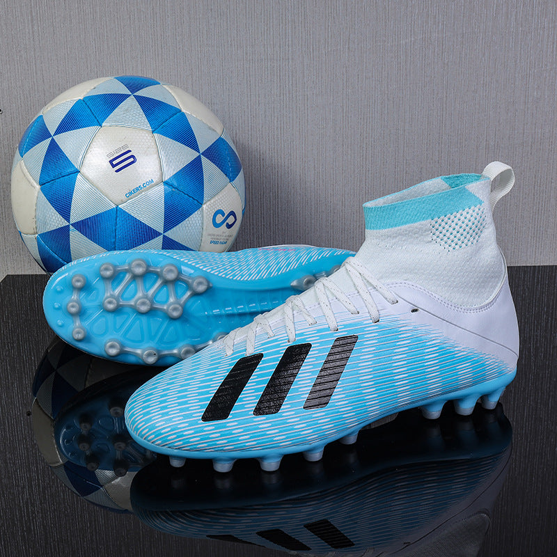Football Shoes Adult High-Top Soccer Shoes Primary and Secondary School Sneakers