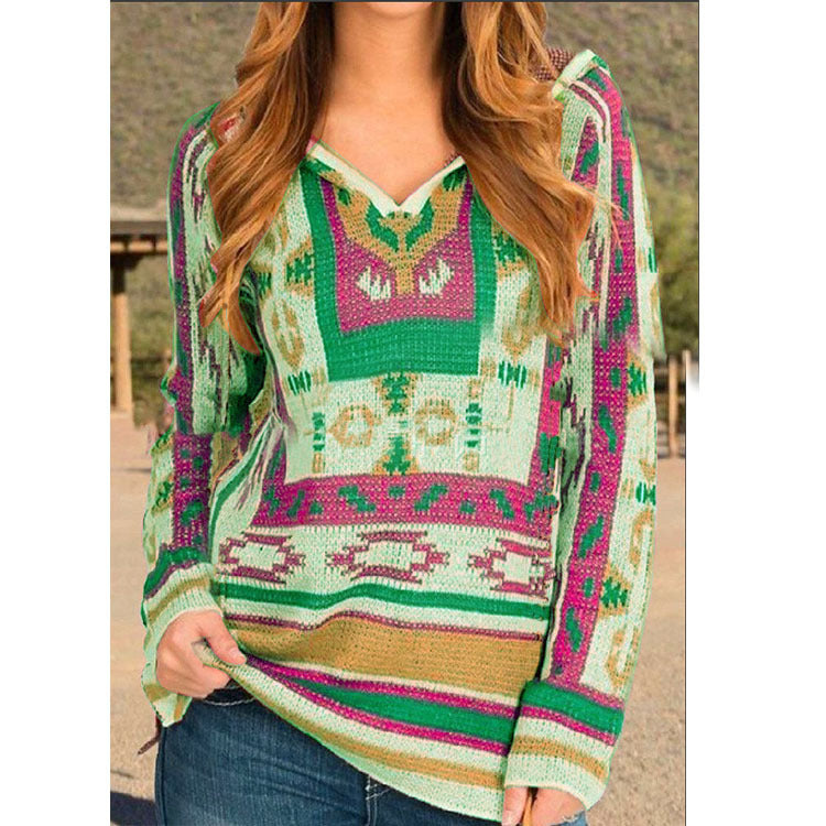 Romanian Gypsy Outfits Hooded Sweater Sweater for Women
