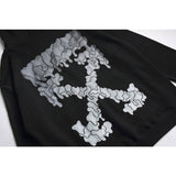 off White Hoodie Autumn and Winter Terry Hooded Loose Sweater Printed Men's and Women's Jacket