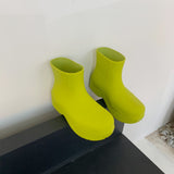 Platform Heels for Women Fall/Winter Waterproof Boots