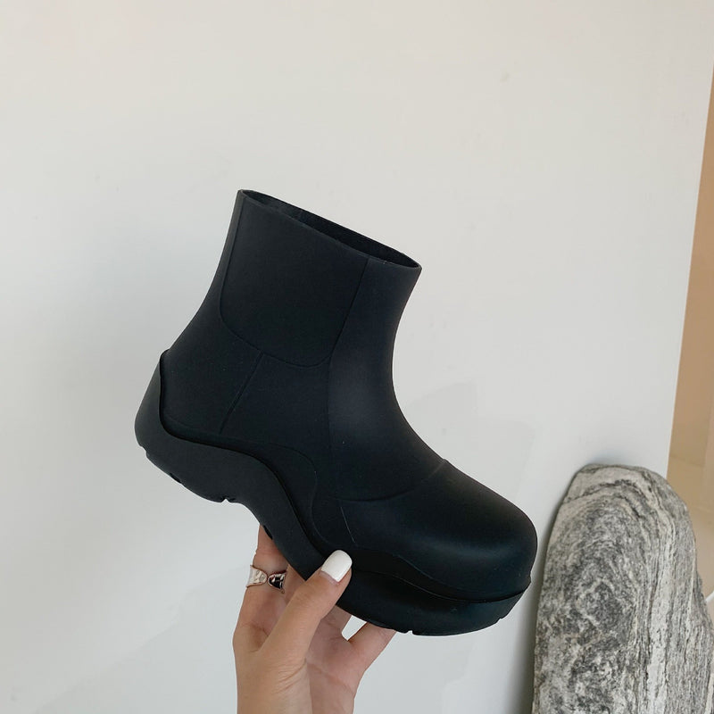 Platform Heels for Women Fall/Winter Waterproof Boots