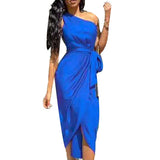 MIDI Mauve Cocktail Dress Women's Dress for Free