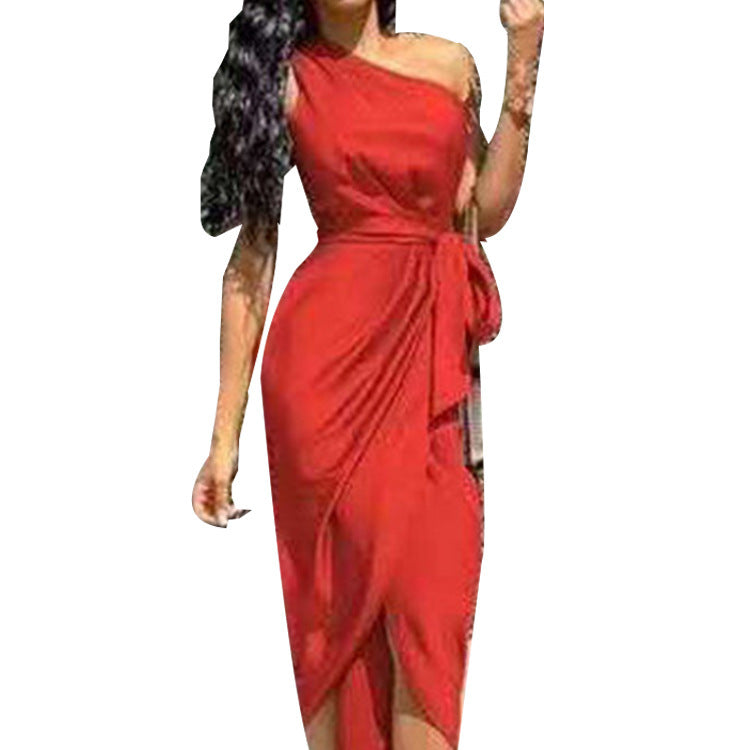 MIDI Mauve Cocktail Dress Women's Dress for Free