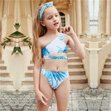 Children Swimsuit Little Daisy SUNFLOWER Sexy Split Swimsuit