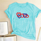 Valentine's Day T Shirts Couples Couple Print Valentine's Day Women's T-shirt