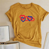 Valentine's Day T Shirts Couples Couple Print Valentine's Day Women's T-shirt