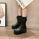 Platform Heels for Women Simple High Heel Dr. Martens Boots