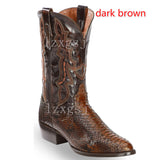 Justin Yellowstone Boots Winter Men'S Dr. Martens Boots Embroidery Stitching Men'S Dr. Martens Boots