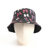 Bucket Hat Fishing Cap Cotton Print Fisherman Hat Outdoor Sun Shade Bucket Hat