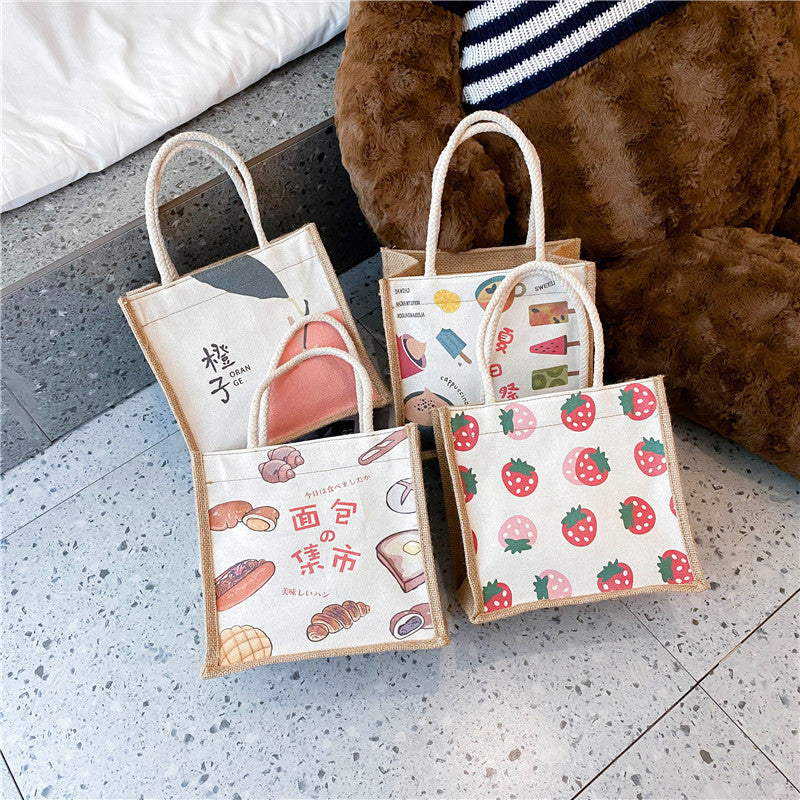 Strawberry Bags Fashion Women's Bag Cute Lunch Box Bags