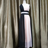 Lady Gaga Dress Chiffon Evening Dress Sleeveless Long Dress