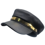 Captains Hat Female Autumn and Winter Men's Woolen Student's Hat
