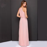 Kendall Jenner Wedding Guest Dress Halter Solid Color Sleeveless Beach