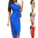 MIDI Mauve Cocktail Dress Women's Dress for Free
