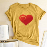 Valentine 'S Day T Shirts Couples Pattern Printed Couple T-shirt Loose Couple Outfit