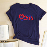 Valentine's Day T Shirts Couples Couple Print Valentine's Day Women's T-shirt