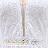 See through Wedding Dress Women's Wedding Dress Evening Dress Sexy Lace Split Dress