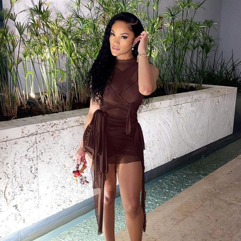 Music Festivals Rave Outfits Dress Women's Spring Clothing Fashion Sexy Backless Dress