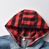 Children Jean Jackets Spring Leisure Cardigan Hooded Denim Jacket