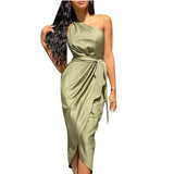 MIDI Mauve Cocktail Dress Women's Dress for Free