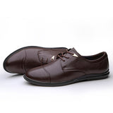 Men's Dress Shoes Classic Leather Oxfords Casual Cushioned Loafer Men's Casual Shoes Daily Leather Shoes Shoes Men