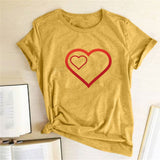 Valentine 'S Day T Shirts Couples Pattern Printed Couple T-shirt Loose Couple Outfit