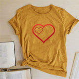 Valentine 'S Day T Shirts Couples Pattern Printed Couple T-shirt Loose Couple Outfit