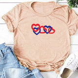 Valentine's Day T Shirts Couples Couple Print Valentine's Day Women's T-shirt