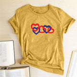 Valentine's Day T Shirts Couples Couple Print Valentine's Day Women's T-shirt