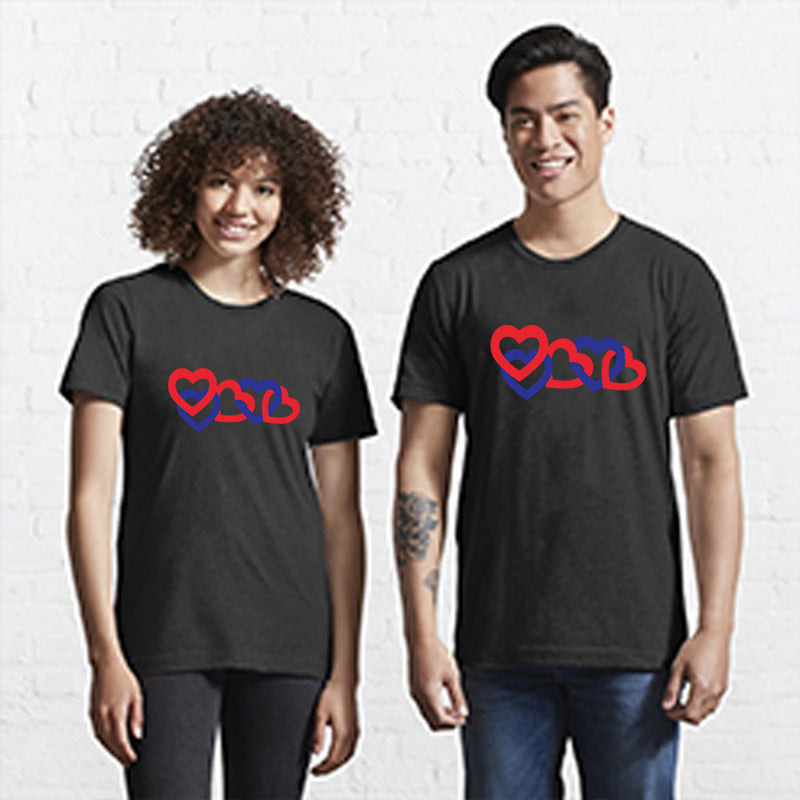 Valentine's Day T Shirts Couples Couple Print Valentine's Day Women's T-shirt