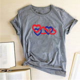 Valentine's Day T Shirts Couples Couple Print Valentine's Day Women's T-shirt