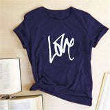Valentine's Day T Shirts Couples Printed Women's T-shirt Fashion Short Sleeve