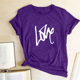 Valentine's Day T Shirts Couples Printed Women's T-shirt Fashion Short Sleeve
